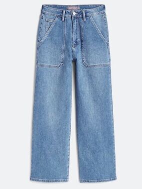 Just USA Alicia Super High Rise Cropped Wide Leg Jean